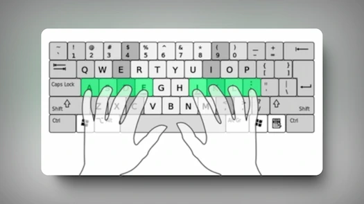 Keymap guide panel captured from Sonma Typing-Expert