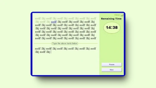 Bilingual lesson canvas still from Sonma Typing-Expert